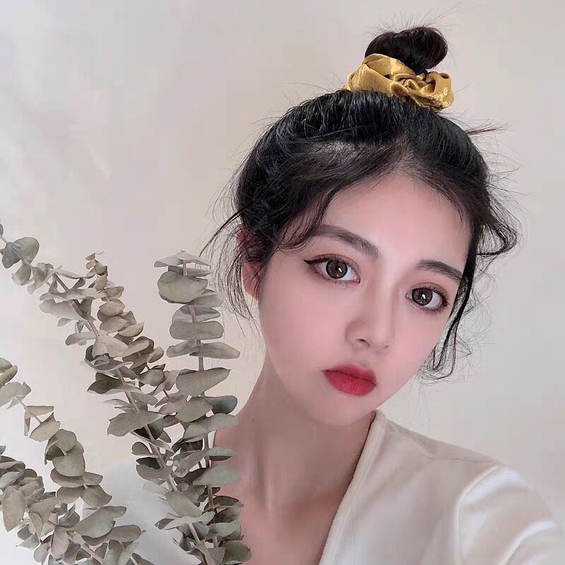 Dây cột tóc scrunchies vải nhung siêu mềm