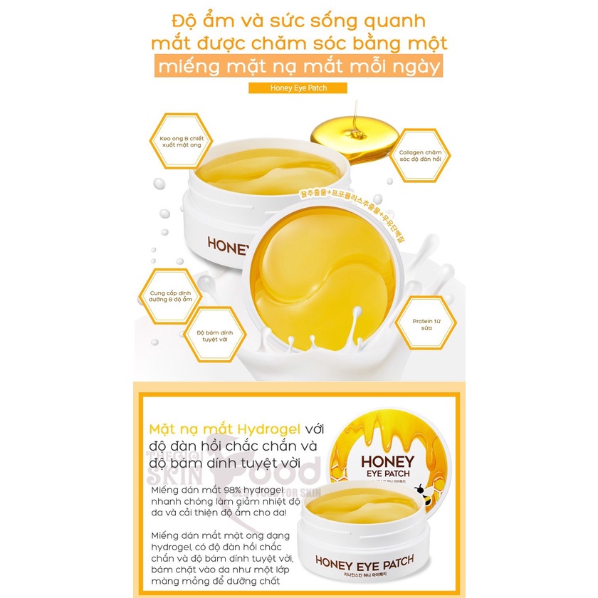 MẶT NẠ MẮT GIẢM QUẦNG THÂM, CẢI THIỆN NẾP NHĂN, DƯỠNG ẨM DA G9SKIN HONEY EYE PATCH 60 MIẾNG CHÍNH HÃNG - 9823