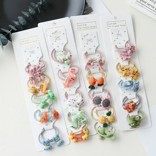 5 dây buộc tóc hoạt hình cho bé
