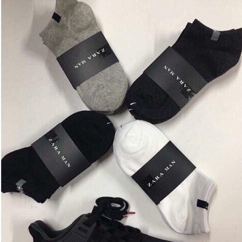 [ SIÊU RẺ ] Vớ ZARA NAM , NỮ cổ ngắn thoáng khí, êm chân
