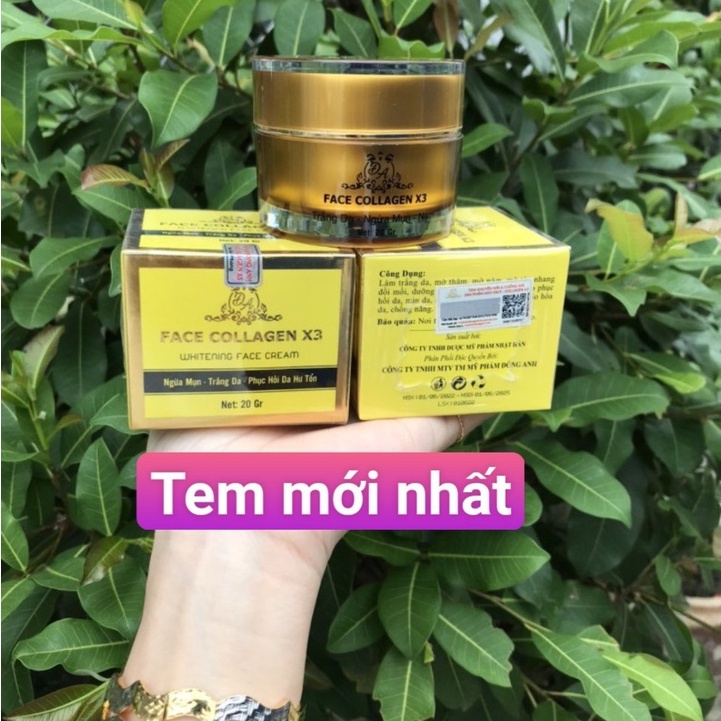 Kem face collagen x3 chính hãng