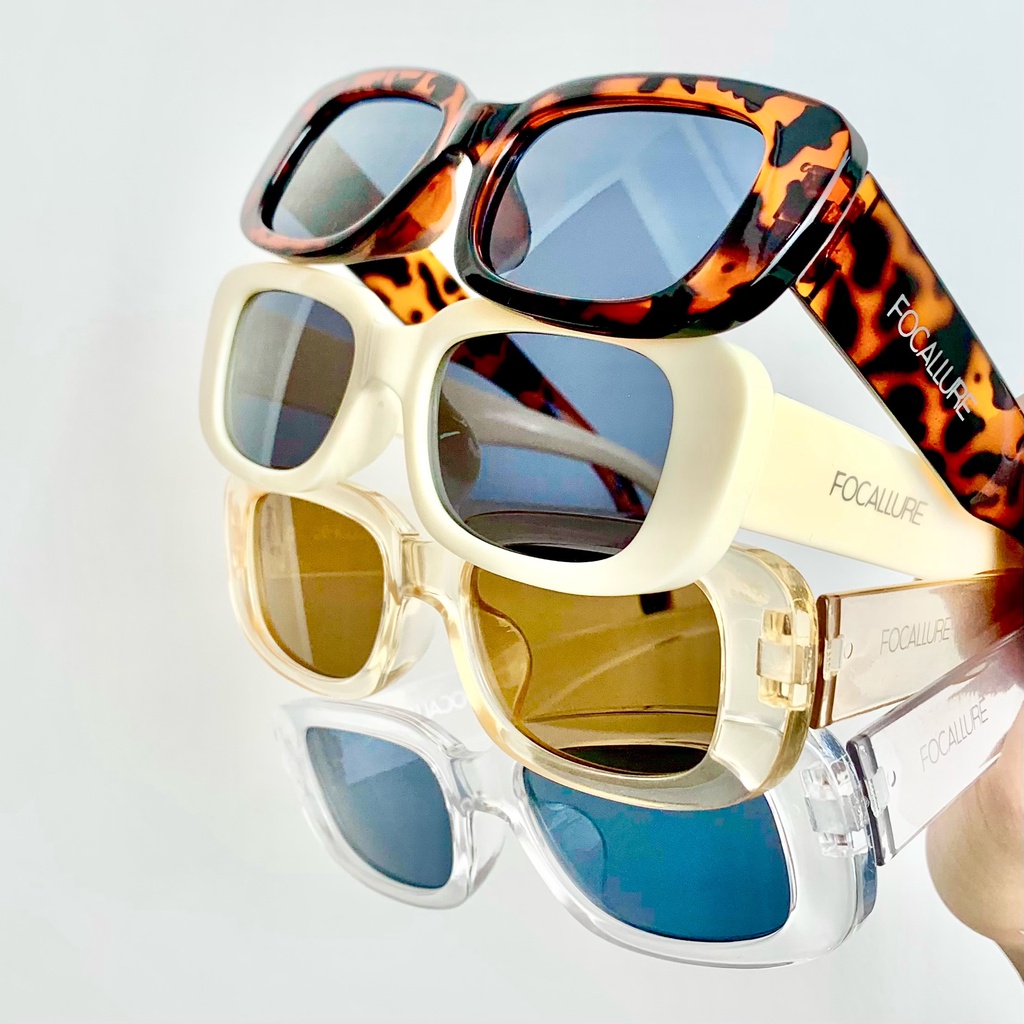 Kính Mát Gọng Nhựa Thời Trang Phong Cách Retro Thương Hiệu FOCALLURE