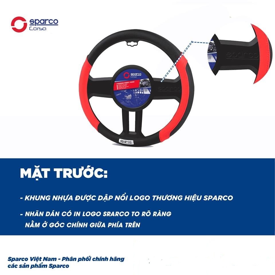 Bọc Vô Lăng SPARCO Chính Hãng 1111AZ Bảo Hành 1 Đổi 1