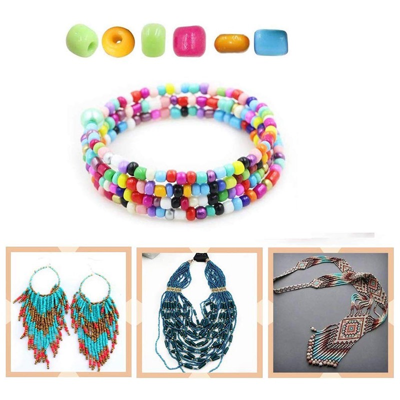 Bộ 5000 hạt xâu vòng tay hình trái tim/ chữ cái trang trí móng tay#K0