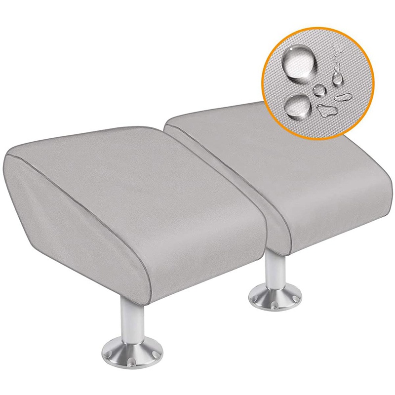 Bọc ghế gấp thuyền Không thấm nước hạng nặng có thể kéo được Bảo vệ cho bọc ghế thuyền của bạn , màu xám