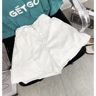 Set áo thun pull xanh Gét Gô + Quần short trắng