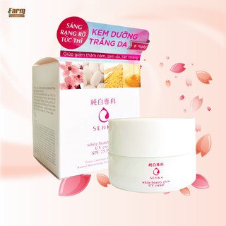 [Date 12/23] Kem dưỡng trắng da Senka White Beauty Glow UV Cream 50g