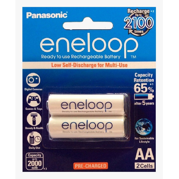 Pin sạc Panasonic Eneloop AA 2000 mAh