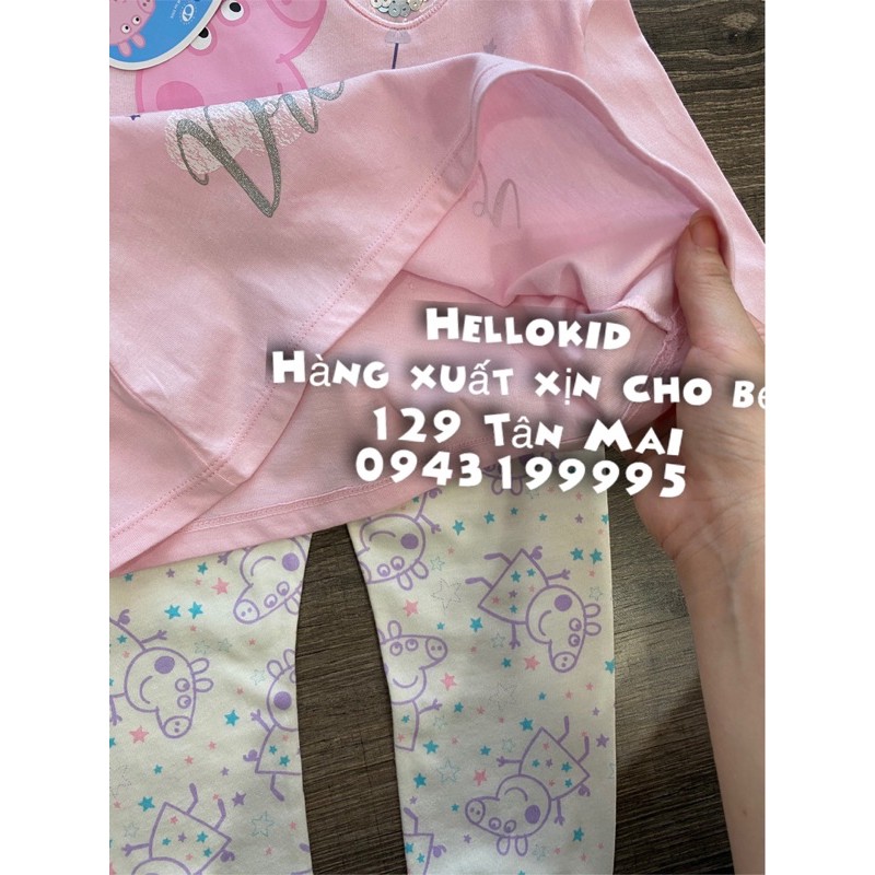 bộ thun cotton heo peppa