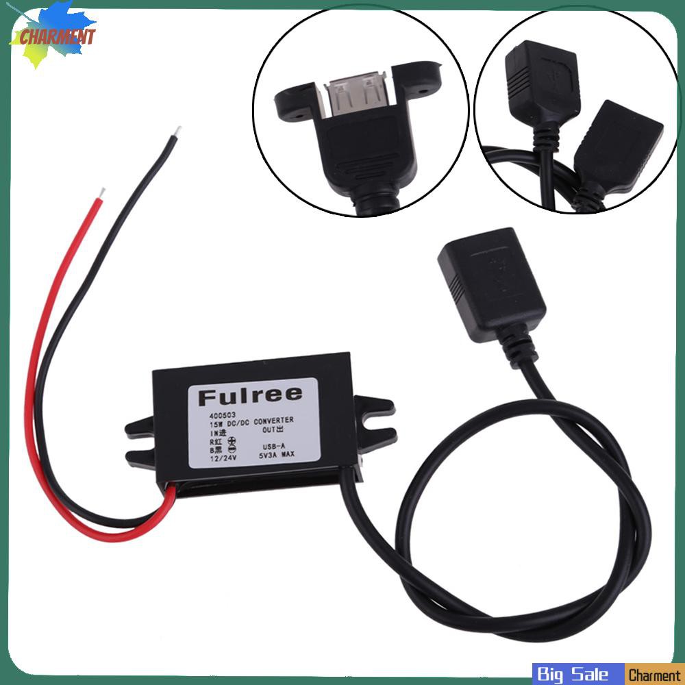 Bộ Chuyển Đổi Nguồn Điện Usb 12v 24v Sang 5v Dc / Dc