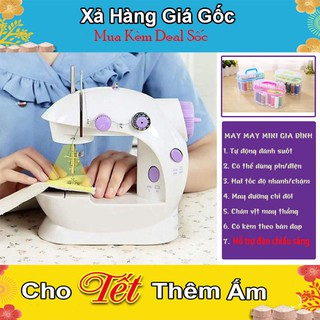 Máy May Mini Gia Đình CMD - Nhỏ Gọn Tiện Lợi - Phù Hợp Mọi Loại Vải - Bảo Hành 6 Tháng - Tặng Kèm Kim Chỉ