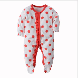 Body liền vớ chấm bi cho bé gái 3-12M