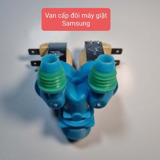 Van cấp đôi cho máy giặt Samsung màu xanh