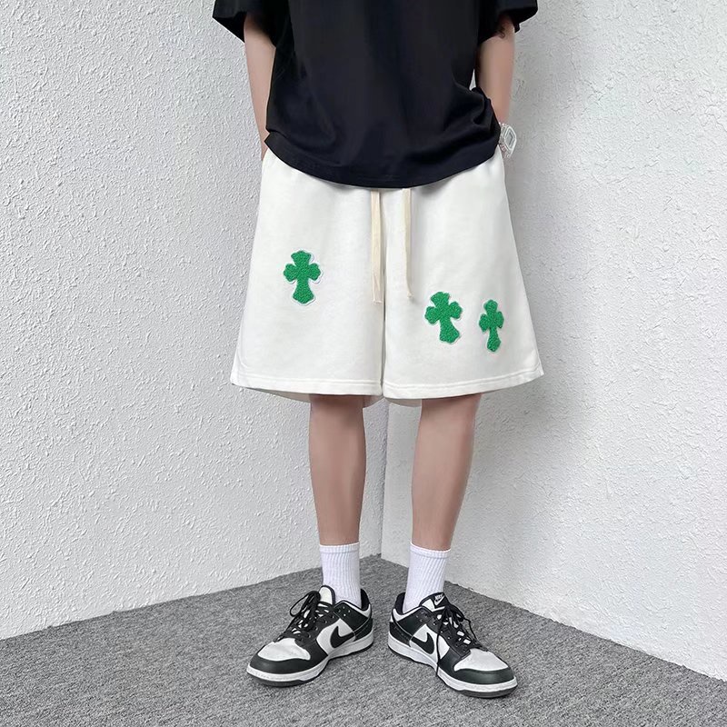 Quần Short Thể Thao Ống Rộng Màu Sắc Tương Phản Thời Trang Mùa Hè Cho Nam Giới