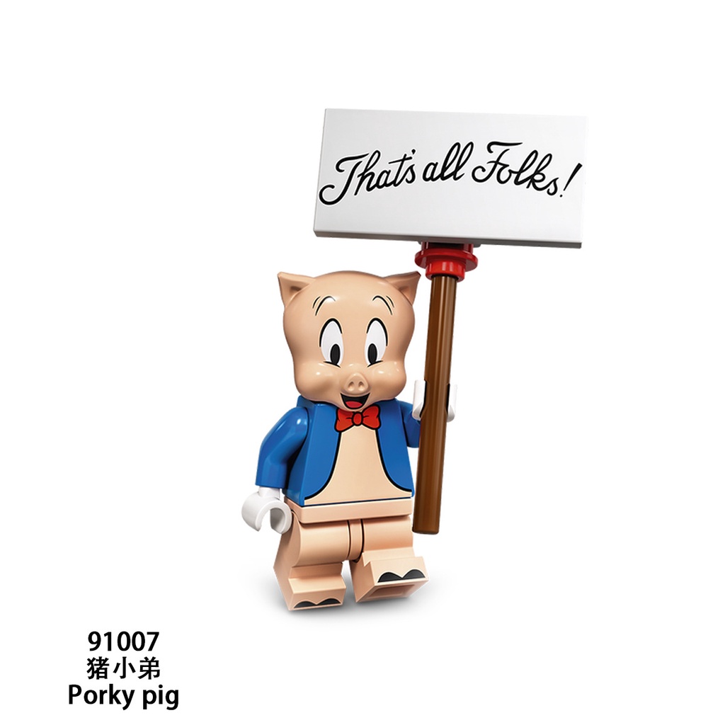 Minifigures Lắp Ráp Nhân Vật Trong Phim Hoạt Hình Looney Toons Bugs Bunny Marvin Daffy Duck Sylvester 91001-91012