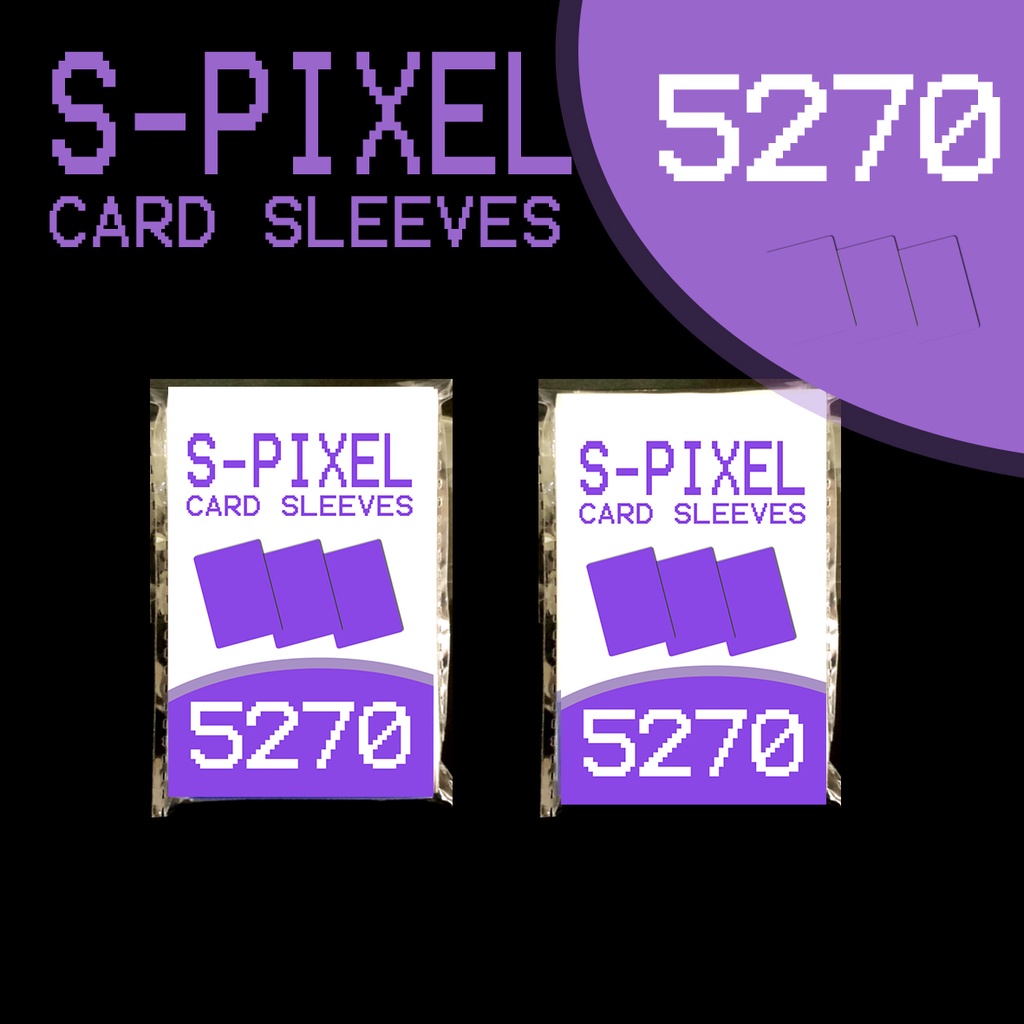 100 bọc bài S-PIXEL sleeve nhiều size, 5790, 5270, 72100, 60150. 6190, 6590