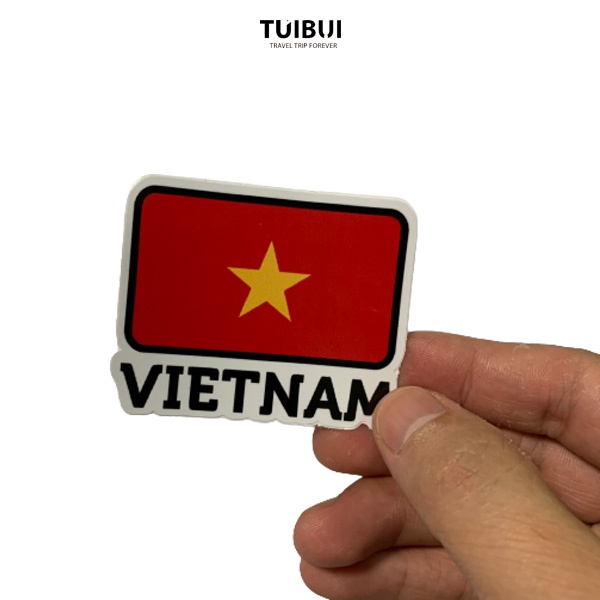 Sticker lá cờ Việt Nam - HÌnh dán là cờ Việt Nam