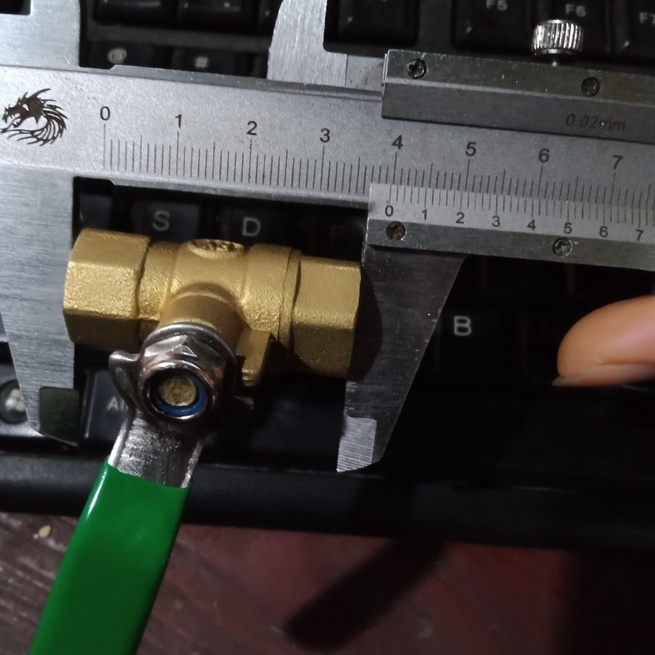 Van gạt khóa máy nén khí, van khóa 1/4 loại ren trong 13mm