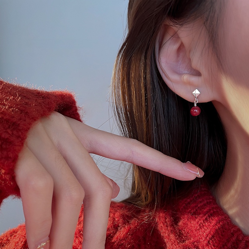 Bông Tai Mạ Bạc 925 Thiết Kế Xinh Xắn Cho Nữ