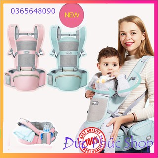 Địu em bé cao cấp đa tư thế, đai điệu trẻ em có hộp tì bệ ngồi trợ lực giữ dáng ngồi cho con yêu, địu mềm