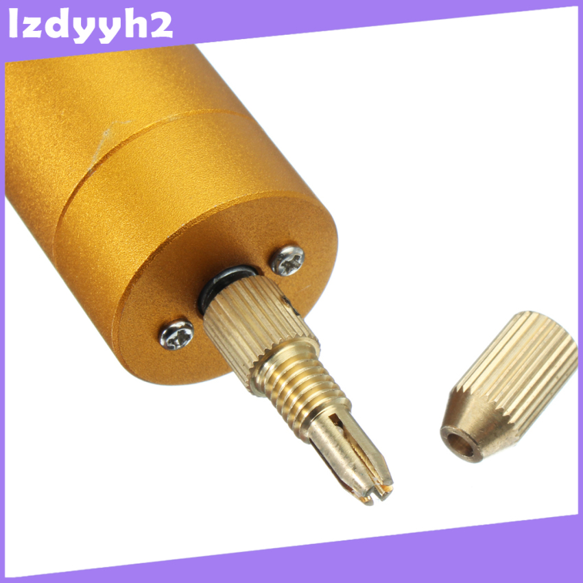 Máy Khoan Cầm Tay Mini Bằng Nhôm Kèm 10 Mũi Khoan Xoắn 5v