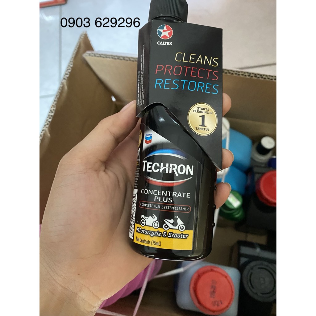 Dung dịch làm sạch động cơ xe máy Caltex Techron Concentrate Plus 75ml