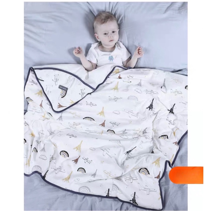 Chăn ủ kèm mũ 4 trong 1 cotton Hàn cho bé trai và bé gái hàng si tuyển độ mới cao