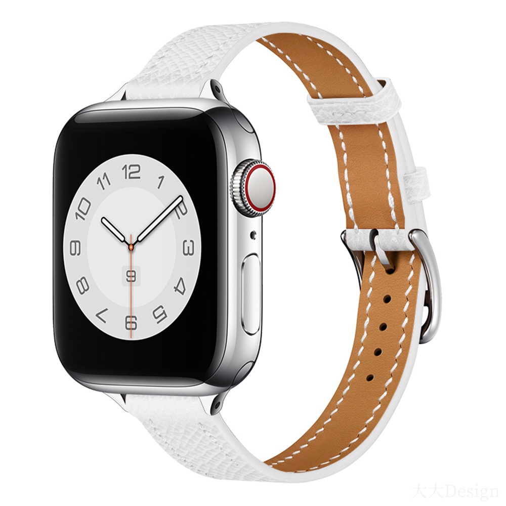 Dây Đeo Bằng Da Mềm Thoáng Khí Cho Đồng Hồ Thông Minh Apple Watch 41Mm 45Mm 38Mm 42Mm 44Mm 40Mm iWatch Series 7 SE 654321 Dây Đồng Hồ Nữ