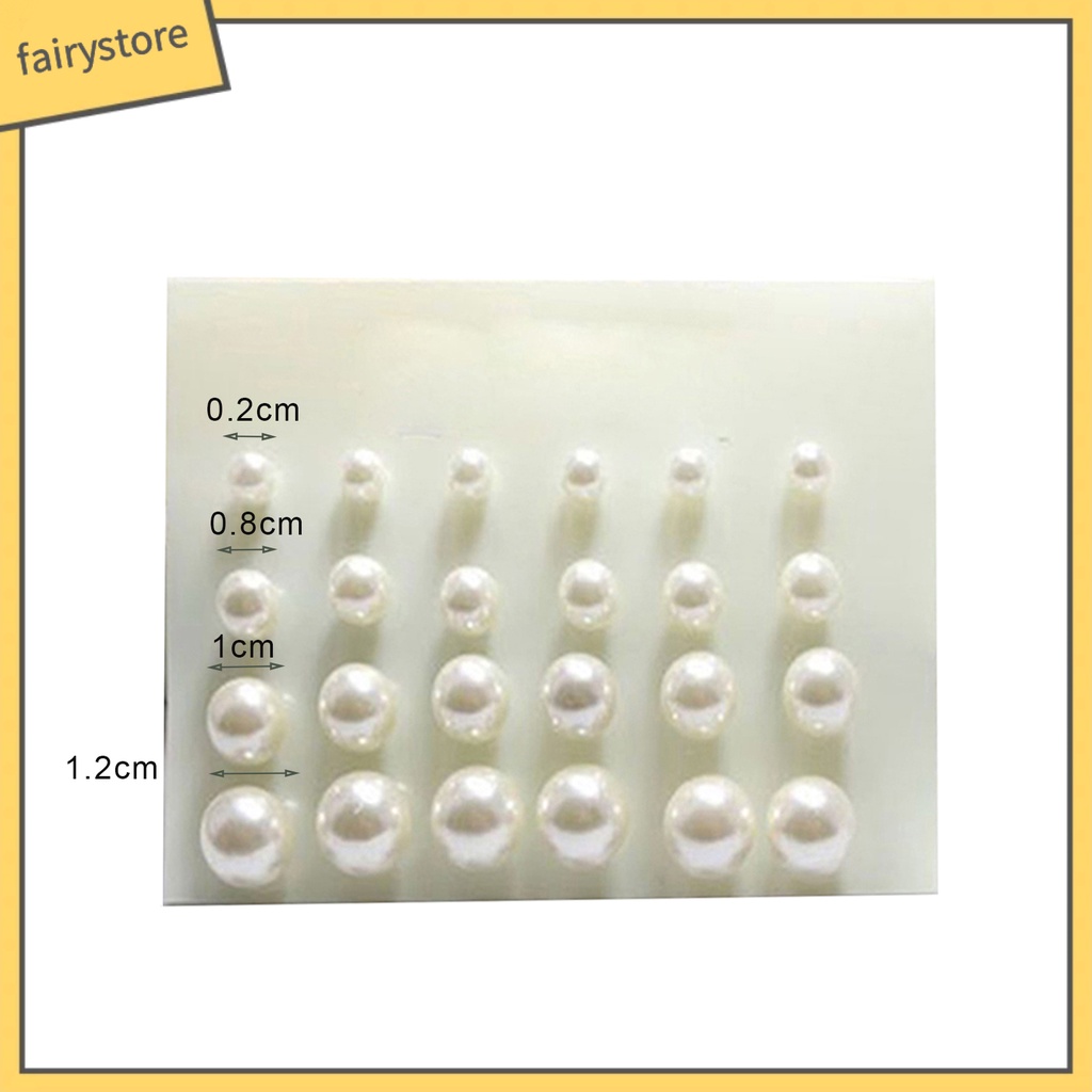 Set 12 đôi khuyên tai dạng xỏ hạt ngọc trai nhân tạo thanh lịch dành cho nữ