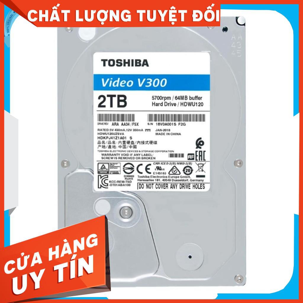 Ổ cứng Camera Toshiba V300 Video Stream 2Tb 5700rpm 64Mb