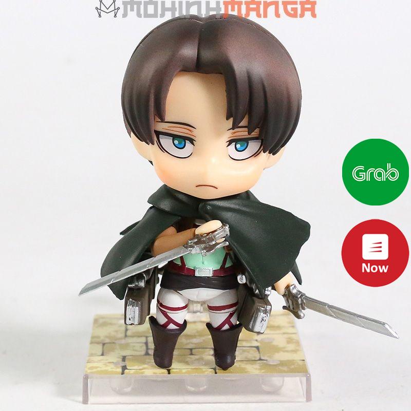 Mô hình Nendoroid 390 Levi Ackerman Attack on titan đại chiến đội trinh sát làm quà tặng trưng bày anime manga