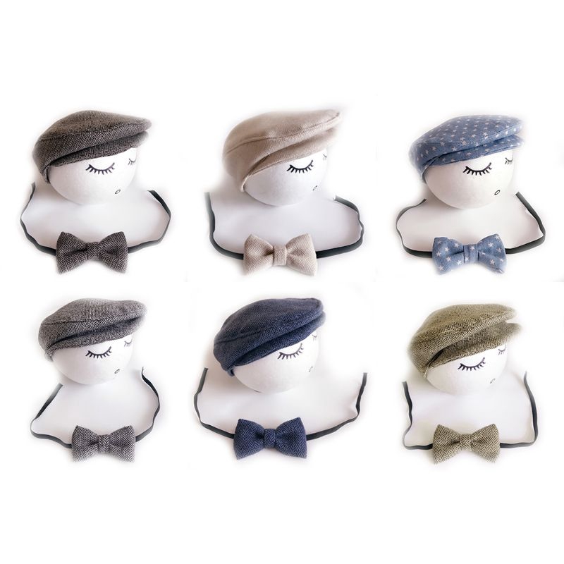 Mũ đội và nơ thắt xinh xắn cho bé chụp ảnh