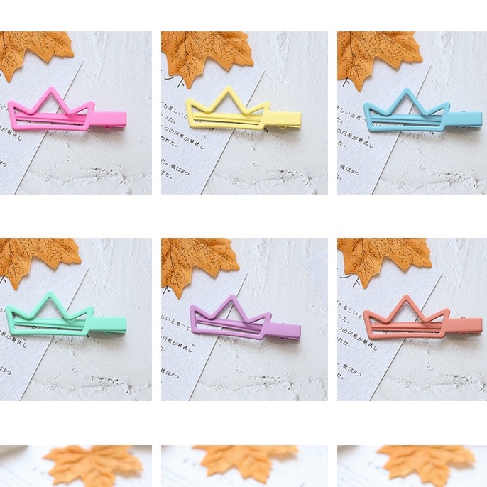 Kẹp Tóc Hình Nơ Tai Thỏ Trái Tim Kim Loại Retro Hàn Quốc Vương Miện Mái Xinh Xắn Màu Dễ Thương Thời Trang Cho Nữ KT115