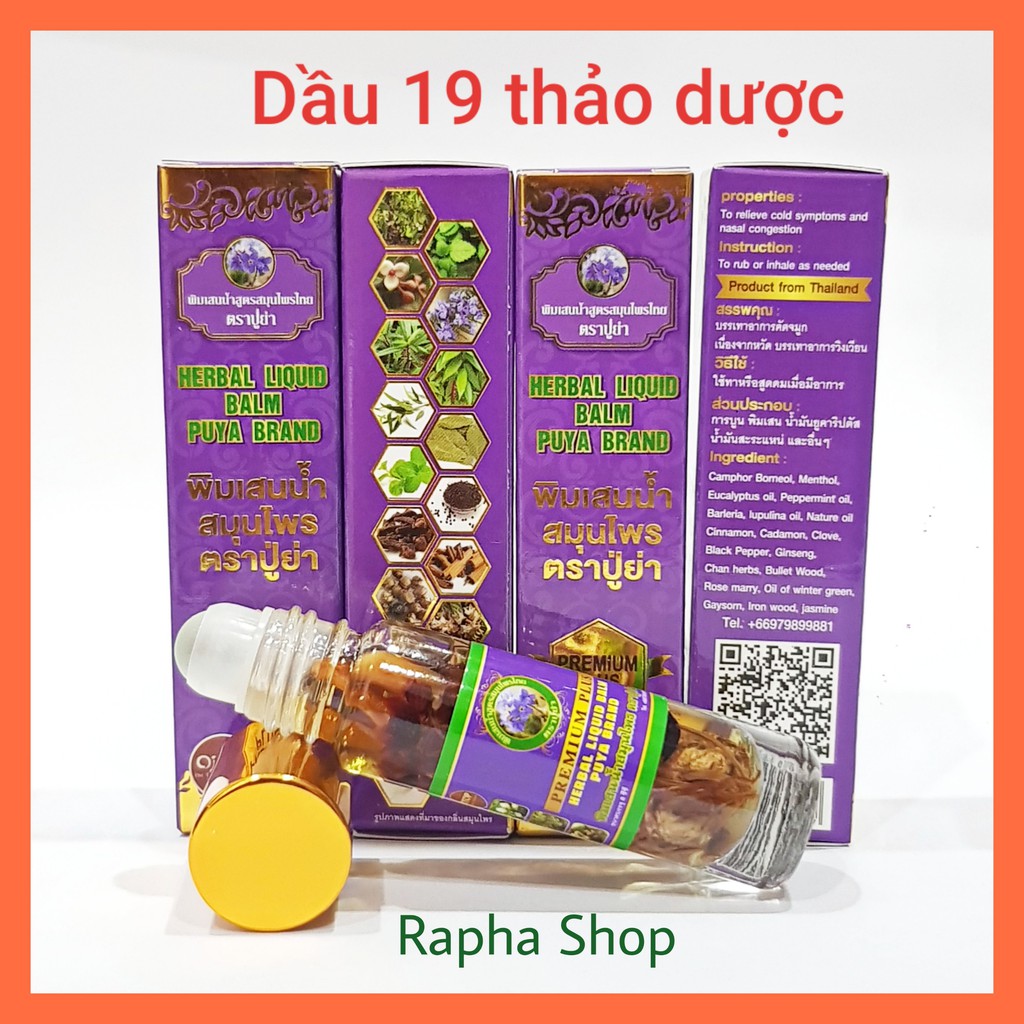 Dầu Thảo Dược 19 Vị OTOP Thái Lan Chính Hãng Bao Đổi Trả