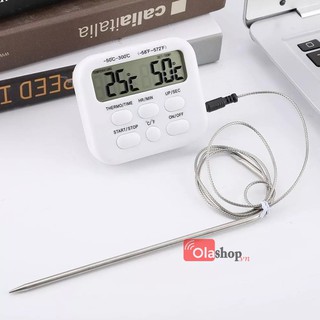 Nhiệt kế thực phẩm báo động đa năng nhiệt kế BBQ