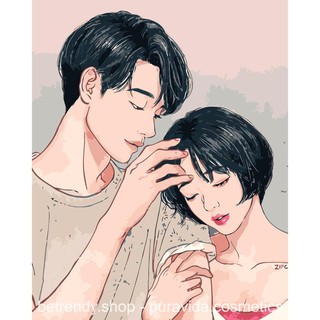 Tranh số hóa thiếu nữ