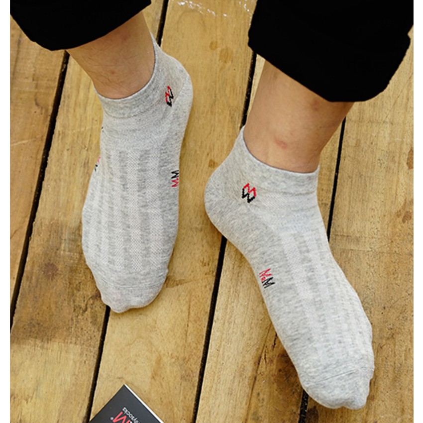 Hộp 5 đôi tất nam cổ ngắn cotton MRM Manlywear CM