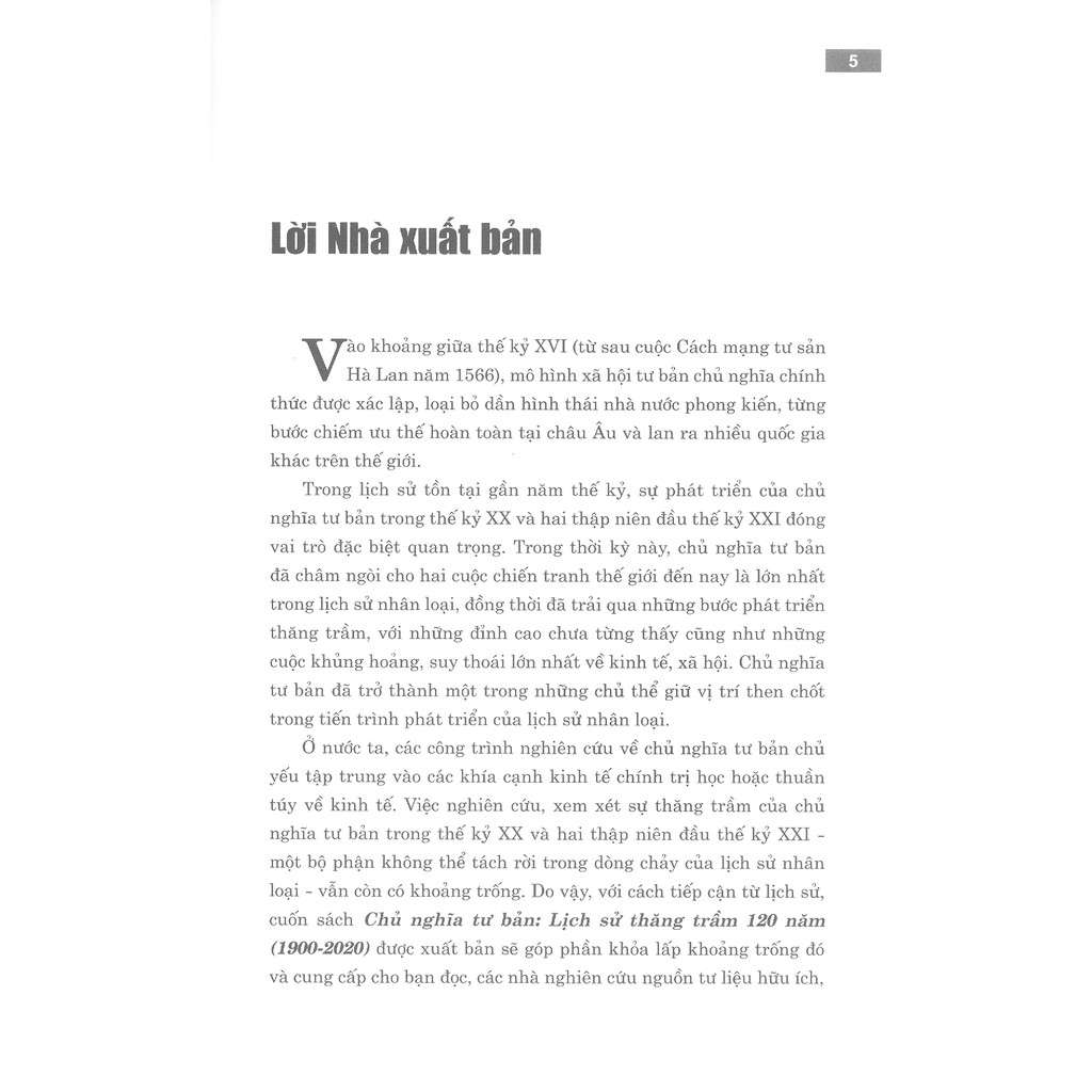 Sách - Chủ Nghĩa Tư Bản Lịch Sử Thăng Trầm 120 Năm (1900-2020) | BigBuy360 - bigbuy360.vn