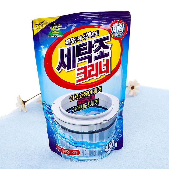 Bột Tẩy Vệ Sinh Lồng Máy Giặt Hàn Quốc Sandokkaebi Gói 450g