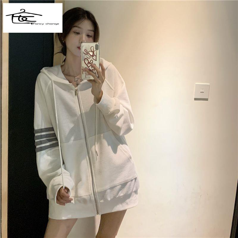 Áo Khoác Hoodie Dáng Rộng Phong Cách Mới Thời Trang Xuân Thu Cho Bạn Gái 2022