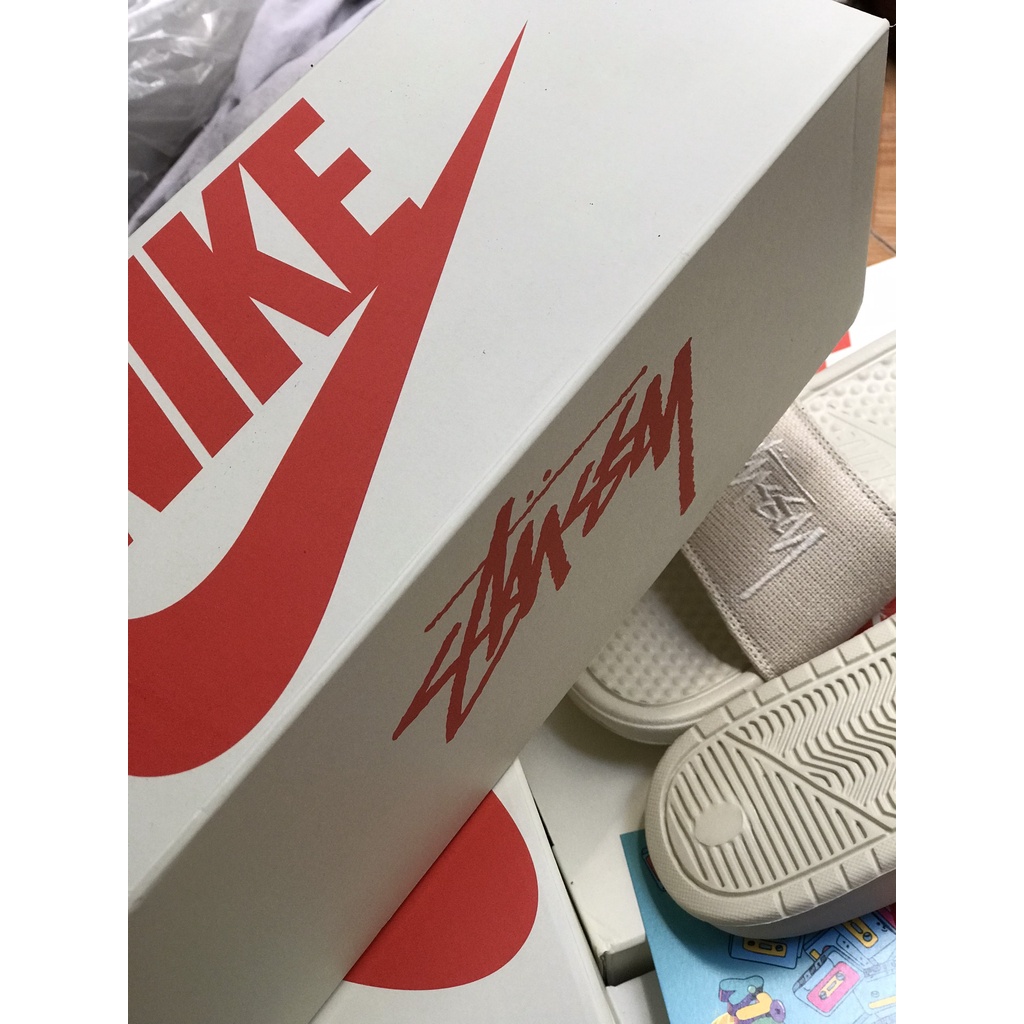 Dép Stussy x Nike season 22 màu kem