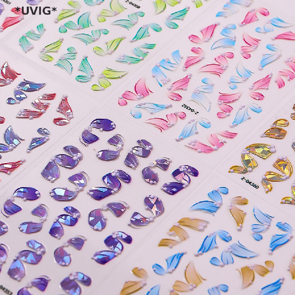 [[UVIG]] 5D Three-dimensional Ribbon Nail Stickers Nail Decals DIY Nail Art Decorations [Hot Sell]