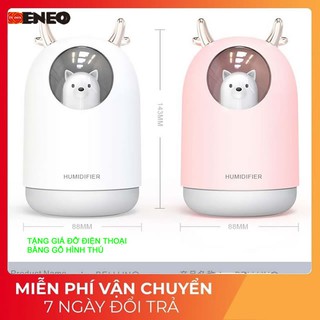 [HÀNG XỊN] Máy xông tinh dầu Mini - hình gấu ENEO HUMIDIFIER dễ thương, tự động ngắt khi hết nước, Máy Phun Sương Tạo Ẩm