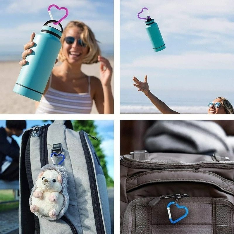 Móc Treo Bình Nước Mini Bằng Hợp Kim Nhôm Siêu Nhẹ Chống Thấm Nước Màu Sắc Ngẫu Nhiên Tiện Dụng Mang Theo Du Lịch Dã Ngoại