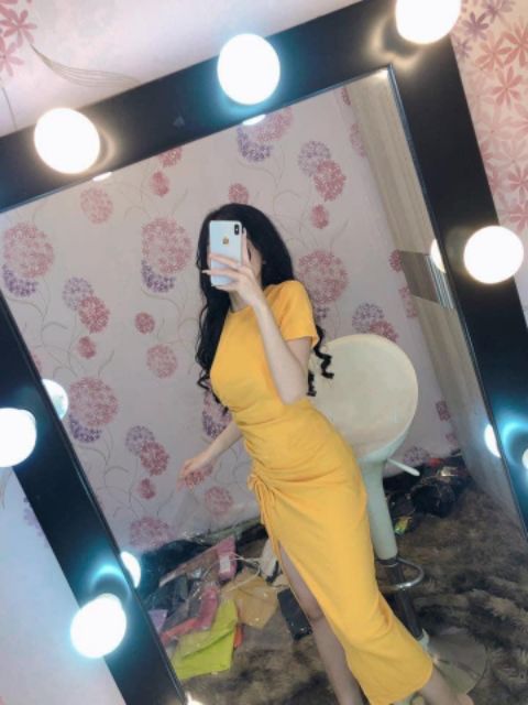 Đầm body xẻ tà đây rút | BigBuy360 - bigbuy360.vn