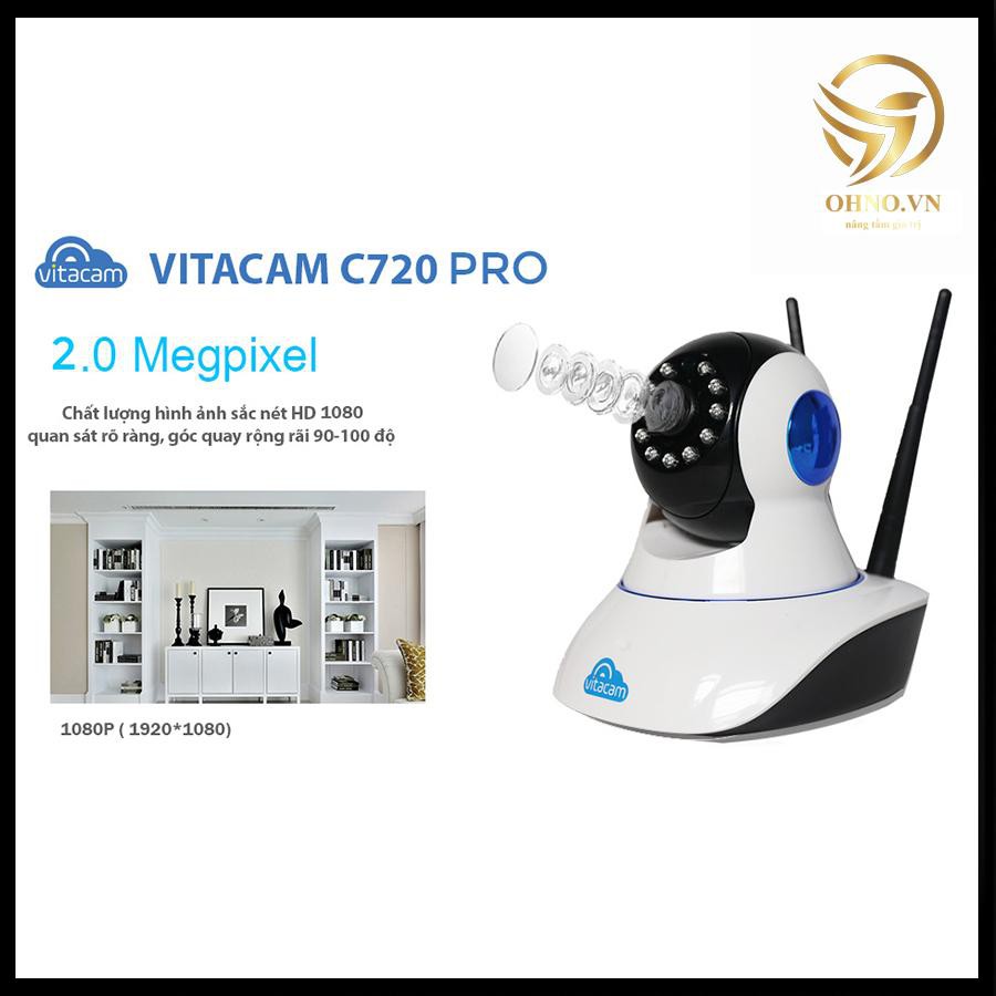 Camera IP Wifi Vitacam giám sát trong nhà C720 Pro full HD 1080P – OHNO Việt Nam