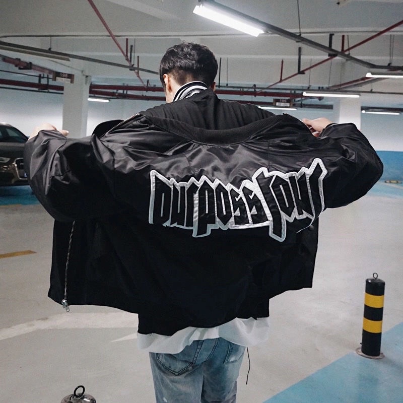 Áo khoác bomber bên trong trần bông