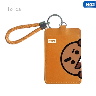 Trend Meceral Cartoon BTS Clear Card Pocket Case Cover Holder Kpop Cute Goods Gift