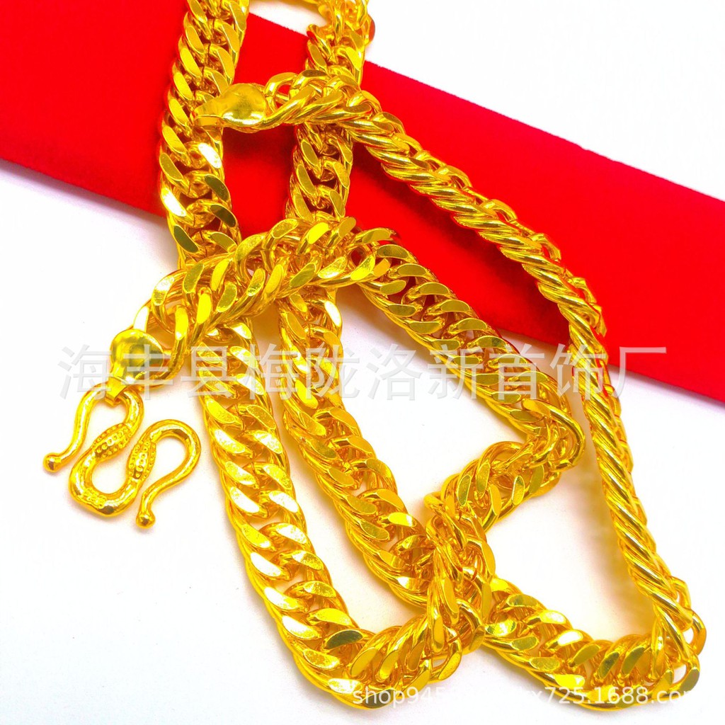 Vòng cổ Mạ Vàng 24K Mặt Rồng Cho Nam