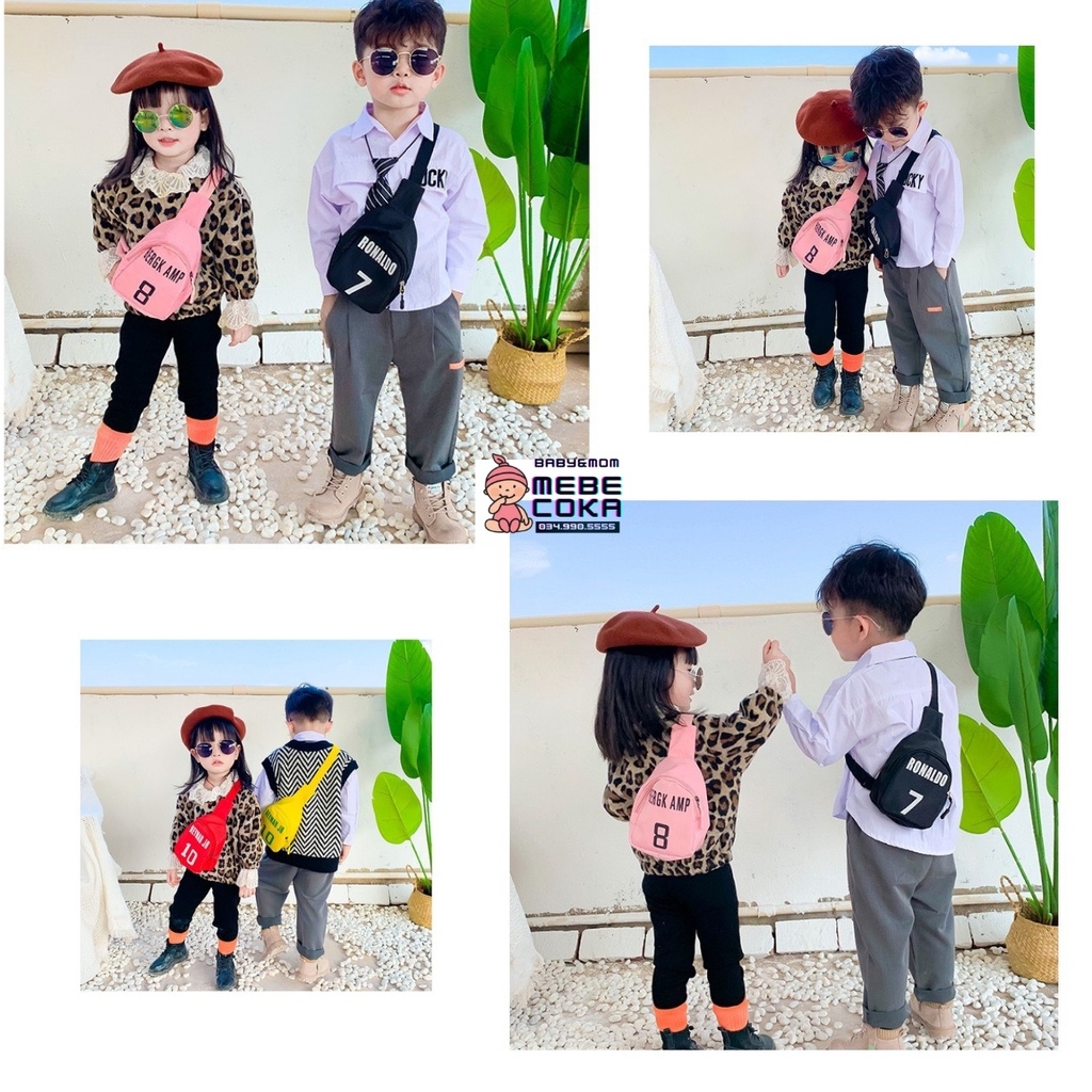Túi đeo chéo cho bé hình số áo cầu thủ, túi trẻ em mini đi chơi – du lịch phong cách hàn quốc siêu cute, ngộ nghĩnh.